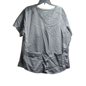 Scrubstar Dark Gray Scrub Top Size 2XL‎